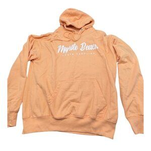 Myrtle Beach South Carolina Peach Hoodie XL Coastal Swell sweatshirt long READ